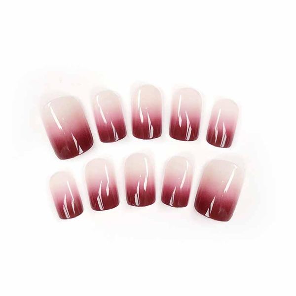 false nails 24pcs/set fashion design fake full finger wine red gradient color acrylic nail tips with glue for lady hjl2021, Red;gold
false nails 24pcs/set fashion design fake full finger wine red gradient color acrylic nail tips with glue for lady hjl2021, Red;gold