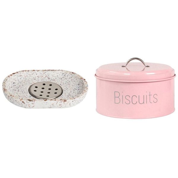 1 pcs cake storage box candy jar melon seed nut cookies storage box & 1 pcs terrazzo soap dish oval soap dish drain tray
1 pcs cake storage box candy jar melon seed nut cookies storage box & 1 pcs terrazzo soap dish oval soap dish drain tray
