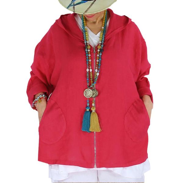 women's jackets casual solid color lady coats women thin long sleeve pockets cotton linen spring autumn female zipper up hooded, Black;brown
women's jackets casual solid color lady coats women thin long sleeve pockets cotton linen spring autumn female zipper up hooded, Black;brown