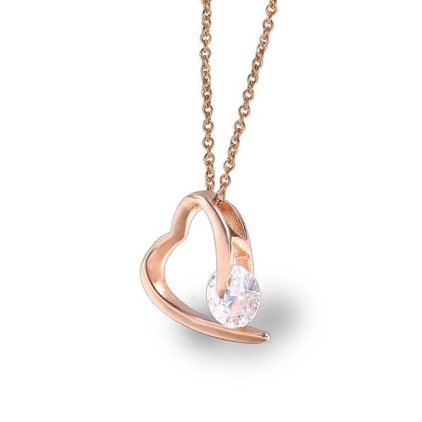 pendant necklaces heart necklace zircon women wedding jewelry luxury stainless steel rose gold love girl gift, Silver
pendant necklaces heart necklace zircon women wedding jewelry luxury stainless steel rose gold love girl gift, Silver