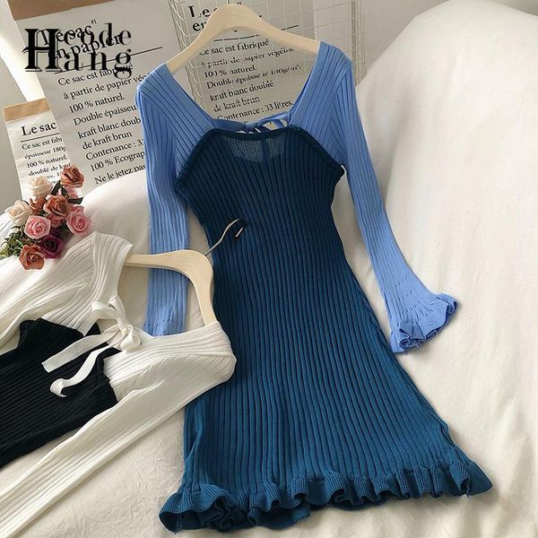 casual dresses hangcode mini party dress ins fashion chic long sleeve ruffled short knitted autumn slim club bodycon elegant, Black;gray
casual dresses hangcode mini party dress ins fashion chic long sleeve ruffled short knitted autumn slim club bodycon elegant, Black;gray
