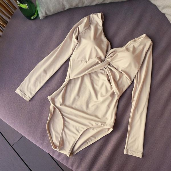 korean swimwear one piece swimwear women solid long sleeve swimsuit padded bathing suit monokini beachwear summer
korean swimwear one piece swimwear women solid long sleeve swimsuit padded bathing suit monokini beachwear summer
