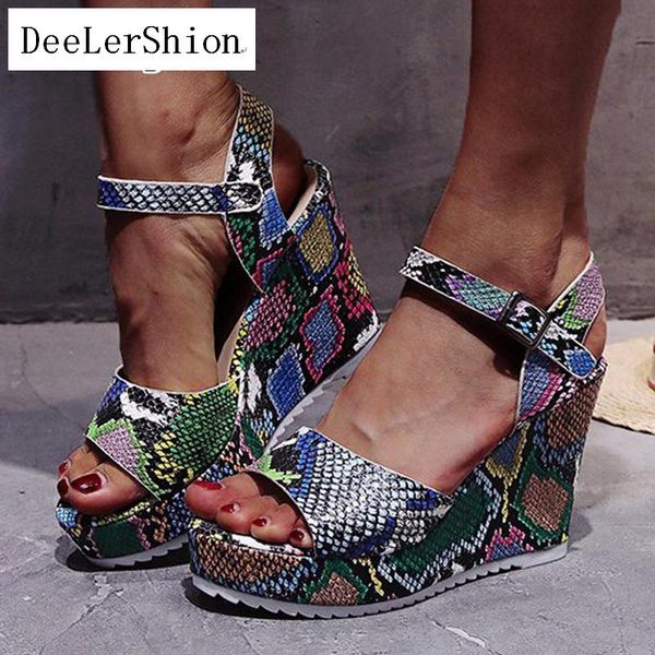 sandals 2021 women beach wedges serpentine buckle strap high heel platform summer gladiator open toe roman shoes ladies, Black
sandals 2021 women beach wedges serpentine buckle strap high heel platform summer gladiator open toe roman shoes ladies, Black