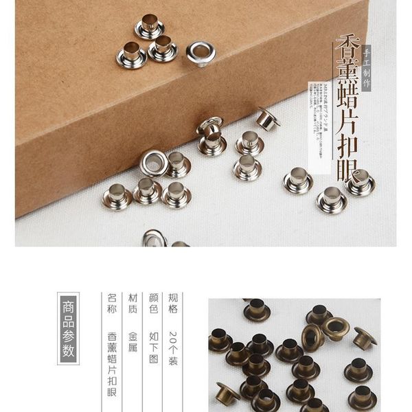 chuangge 20pcs buttonhole candle diy supplies handmade aromatherapy wax tablets grommet candle special eyelet metal bu qylytu
chuangge 20pcs buttonhole candle diy supplies handmade aromatherapy wax tablets grommet candle special eyelet metal bu qylytu