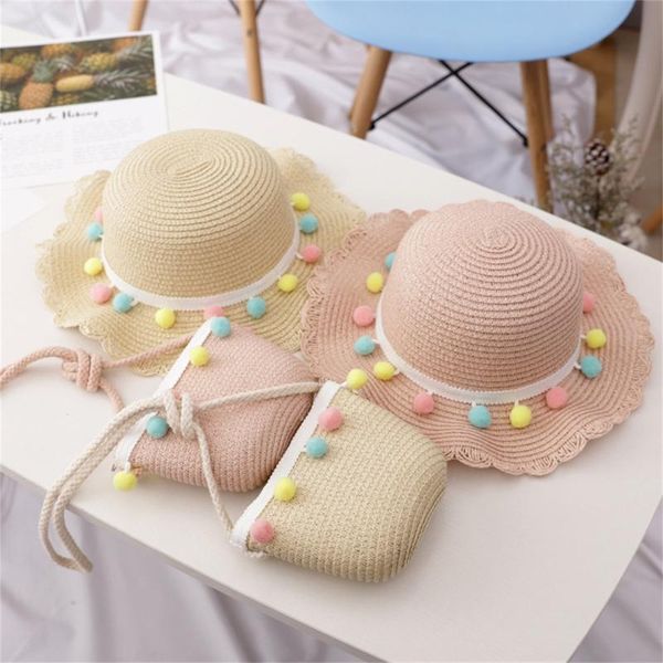 caps & hats kids girls large wide brim straw woven sun protection beach hat colorful pompom ball summer floppy bucket cap portable handbag, Yellow
caps & hats kids girls large wide brim straw woven sun protection beach hat colorful pompom ball summer floppy bucket cap portable handbag, Yellow