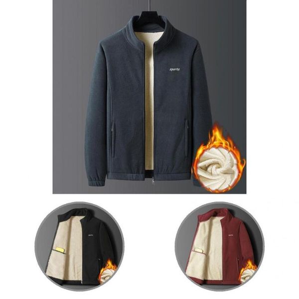 men's jackets stylish men coat zipper closure skin-friendly plush long sleeve winter jacket autumn male, Black;brown
men's jackets stylish men coat zipper closure skin-friendly plush long sleeve winter jacket autumn male, Black;brown