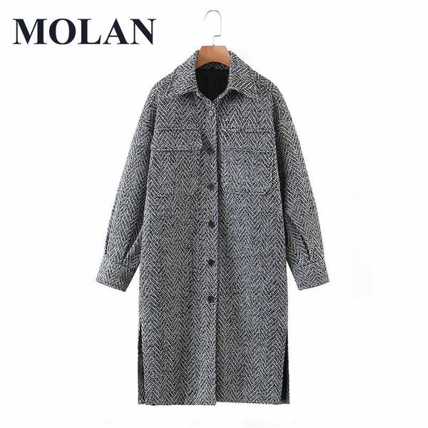 women's wool & blends molan winter woman large woolen overcoat warm gray fashion singal breasted big pockets loose jacket female chic v, Black
women's wool & blends molan winter woman large woolen overcoat warm gray fashion singal breasted big pockets loose jacket female chic v, Black