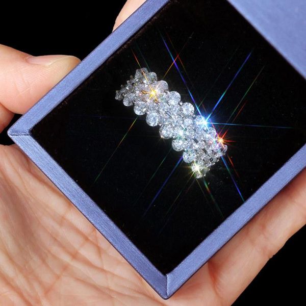 wedding rings sparkling luxurious women's zircon elegant silver colour engagement banquet fashion anniversary jewelry gift, Slivery;golden
wedding rings sparkling luxurious women's zircon elegant silver colour engagement banquet fashion anniversary jewelry gift, Slivery;golden