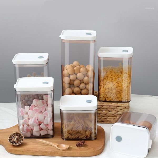 storage bottles & jars 700ml/1100ml/15ml/1900ml food container sealed jar transparent plastic tank kitchen miscellaneous grain box
storage bottles & jars 700ml/1100ml/15ml/1900ml food container sealed jar transparent plastic tank kitchen miscellaneous grain box