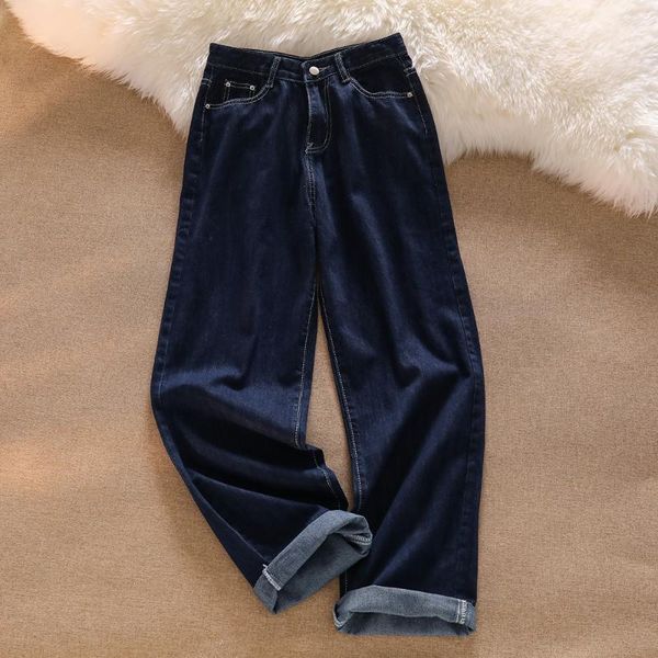 women's jeans dark blue straight women summer thin loose wide leg denim pants femme fashion korean style bottoms
women's jeans dark blue straight women summer thin loose wide leg denim pants femme fashion korean style bottoms