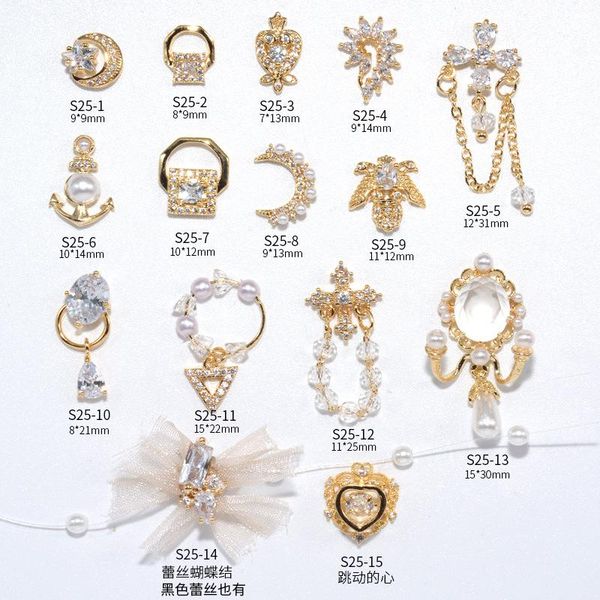 nail art decorations jewelry diamond beating heart bowknot lace pearl chain super flash zircon accessories, Silver;gold
nail art decorations jewelry diamond beating heart bowknot lace pearl chain super flash zircon accessories, Silver;gold
