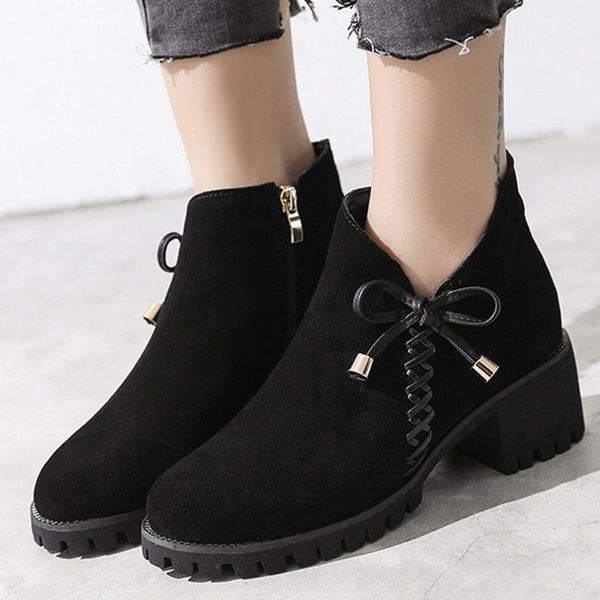 boots suede women winter leather ladies bow wedge round head ankle boot female comfort thick heel shoes plus size, Black
boots suede women winter leather ladies bow wedge round head ankle boot female comfort thick heel shoes plus size, Black
