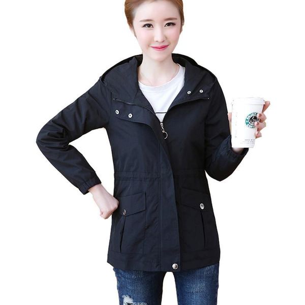 women's jackets womens spring jacket hooded female long fashion sleeve overcoat black windbreaker outerwear l34, Black;brown
women's jackets womens spring jacket hooded female long fashion sleeve overcoat black windbreaker outerwear l34, Black;brown