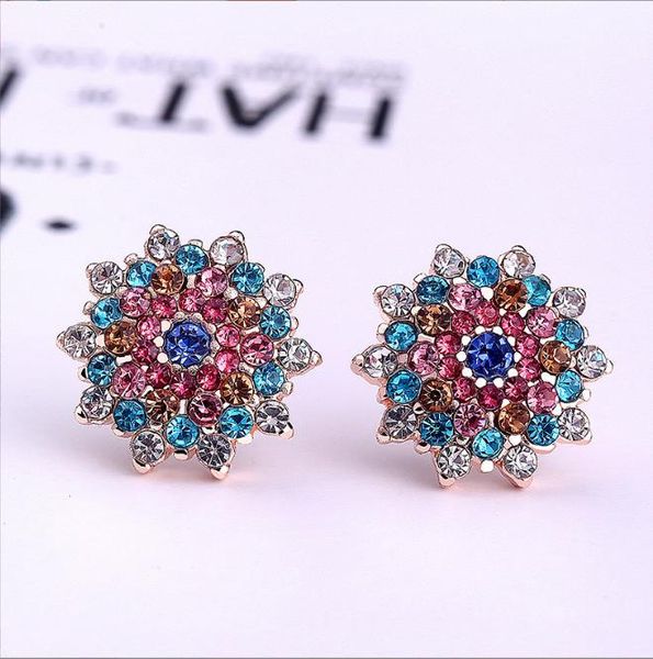 colorful flower earrings are popular in europe and america. they fashionable exquisite first ornaments, Golden;silver
colorful flower earrings are popular in europe and america. they fashionable exquisite first ornaments, Golden;silver