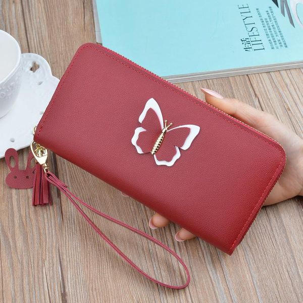 wallets 2021 long ladies leather wallet women zip purse butterfly case phone clutch money bag female handbag card holder for girl, Red;black
wallets 2021 long ladies leather wallet women zip purse butterfly case phone clutch money bag female handbag card holder for girl, Red;black