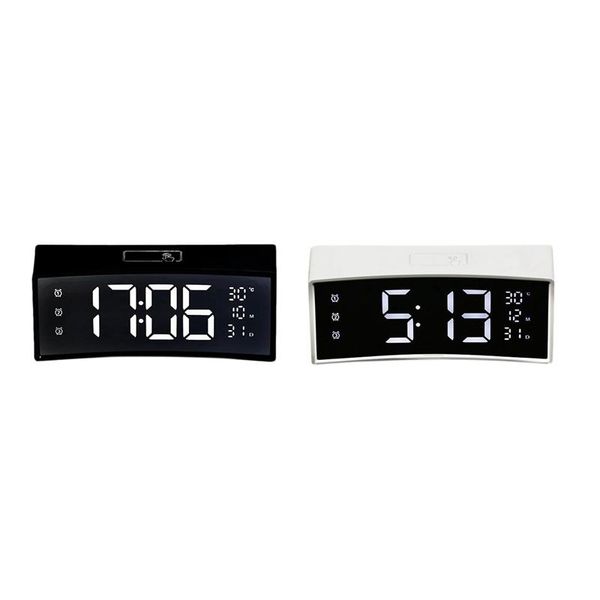 other clocks & accessories digital alarm clock led press control 3d bedside desk with mirror snooze temperature display usb charg port
other clocks & accessories digital alarm clock led press control 3d bedside desk with mirror snooze temperature display usb charg port