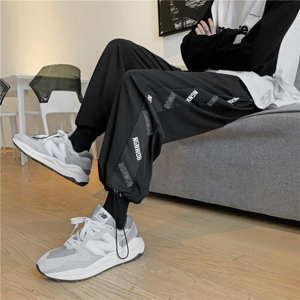 men's pants 2021 ice slacks summer thin loose nine cent harajuku fashion wide leg, Black
men's pants 2021 ice slacks summer thin loose nine cent harajuku fashion wide leg, Black