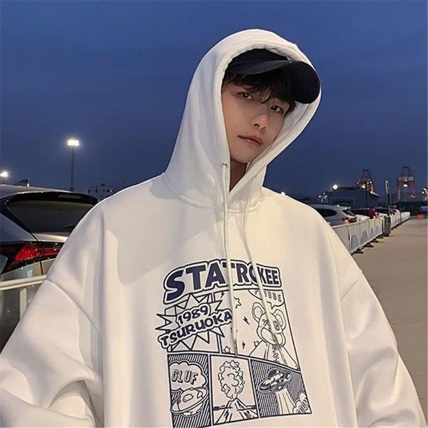 men's hoodies & sweatshirts loose white hoodie streetwear men hip hop cartoon sweatshirt girls casual funny spring autumn japan amine, Black
men's hoodies & sweatshirts loose white hoodie streetwear men hip hop cartoon sweatshirt girls casual funny spring autumn japan amine, Black