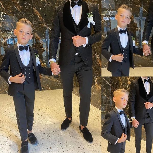 black sequined mens formal suits dinner tuxedos groomsmen for wedding party evening suit wear (jacket+vest+pant), Black;gray
black sequined mens formal suits dinner tuxedos groomsmen for wedding party evening suit wear (jacket+vest+pant), Black;gray