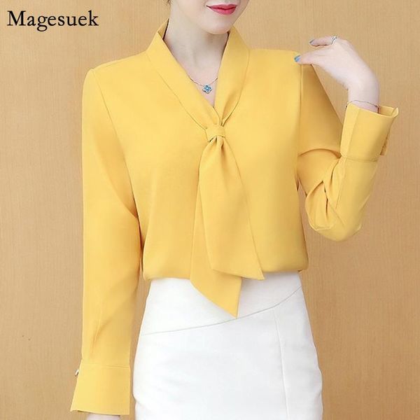 women's blouses & shirts autumn long sleeve chiffon white shirt women 2021 bow office lady womens v-neck pullover casual 10876
women's blouses & shirts autumn long sleeve chiffon white shirt women 2021 bow office lady womens v-neck pullover casual 10876