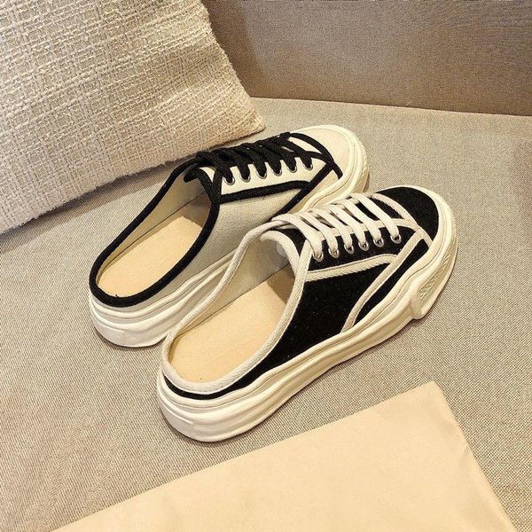 slippers baotou half women's shoes 2021 summer leisure lazy one foot flat soled canvas, Black
slippers baotou half women's shoes 2021 summer leisure lazy one foot flat soled canvas, Black