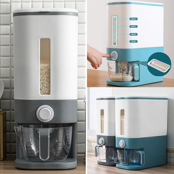 storage bottles & jars kitchen metering rice bucket plastic box household insect-proof sealed grain container
storage bottles & jars kitchen metering rice bucket plastic box household insect-proof sealed grain container