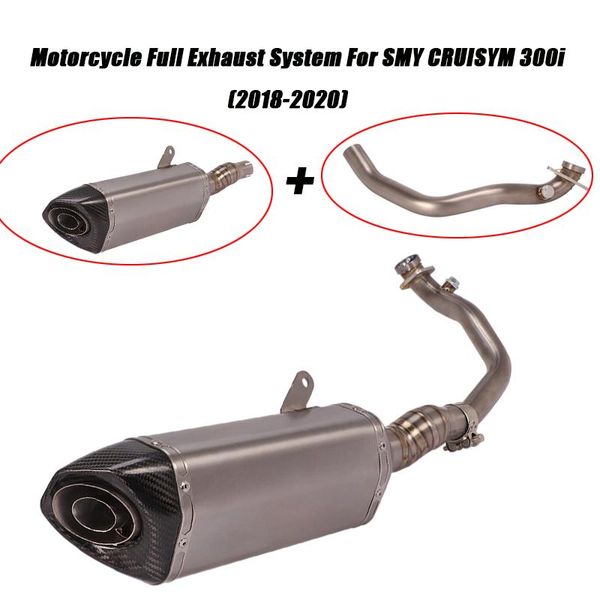 motorcycle exhaust system full for smy cruisym 300i 2021 front middle pipe tail muffler db killer replace
motorcycle exhaust system full for smy cruisym 300i 2021 front middle pipe tail muffler db killer replace