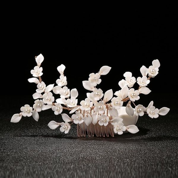 hair clips & barrettes european exquisite ceramic flowers white leaves wedding handmade pearl rhinestone comb clip female jewelry, Golden;silver
hair clips & barrettes european exquisite ceramic flowers white leaves wedding handmade pearl rhinestone comb clip female jewelry, Golden;silver