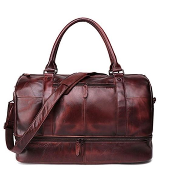 large capacity men's portable business computer luggage bag retro double genuine leather travel bag
large capacity men's portable business computer luggage bag retro double genuine leather travel bag