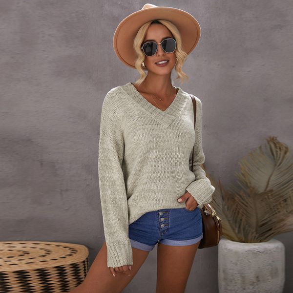 shiying sweater women's autumn winter 2021 solid color v-neck long sleeve casual knitted women, White;black
shiying sweater women's autumn winter 2021 solid color v-neck long sleeve casual knitted women, White;black