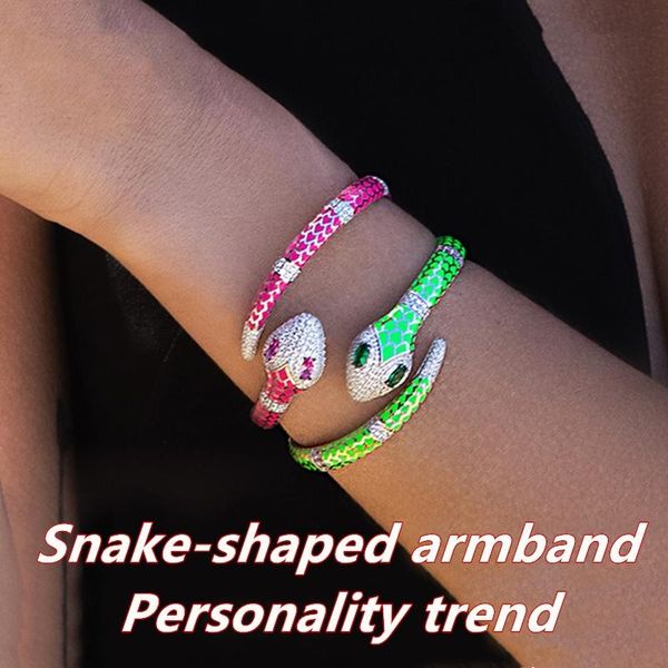 bangle snakelike silver bracelet fashionable personalized high grade jewelry christmas gift boudoir, Black
bangle snakelike silver bracelet fashionable personalized high grade jewelry christmas gift boudoir, Black