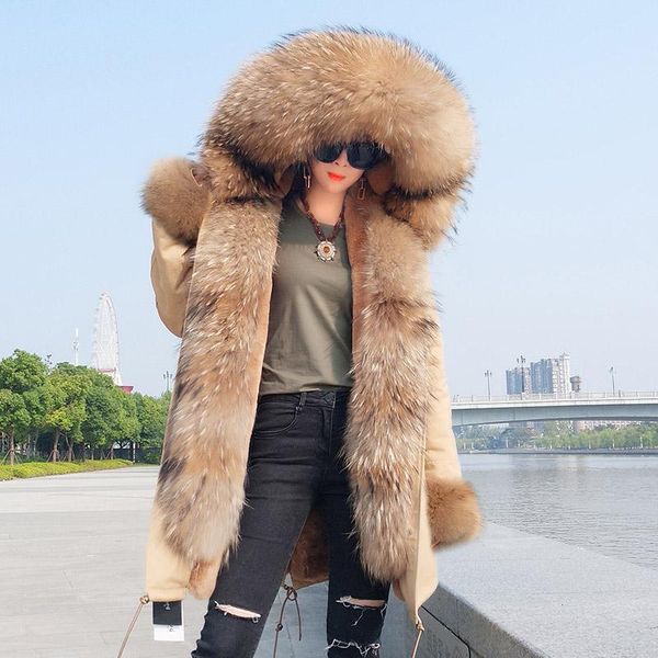 women's fur & faux 2021 true parka women jacket winter hooded warm raccoon coat natural casual parkasfaux lining, Black
women's fur & faux 2021 true parka women jacket winter hooded warm raccoon coat natural casual parkasfaux lining, Black