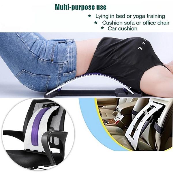 1pc back stretch equipment massager massageador magic stretcher fitness lumbar support relaxation spine pain relief random color, Black;blue
1pc back stretch equipment massager massageador magic stretcher fitness lumbar support relaxation spine pain relief random color, Black;blue