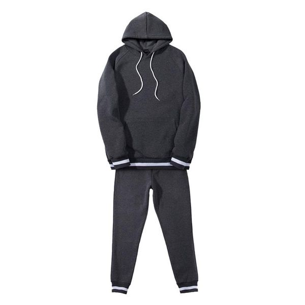 men's tracksuits autumn tracksuit pullover hoodie mid-waist pants two-piece sports pocket sweater and drawstring sport trousers set, Gray
men's tracksuits autumn tracksuit pullover hoodie mid-waist pants two-piece sports pocket sweater and drawstring sport trousers set, Gray