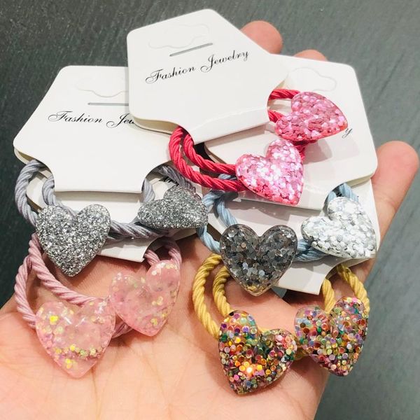 hair accessories 2pcs/set heart-shaped children rubber bands scrunchies elastic girls headband decorations ties, Slivery;white
hair accessories 2pcs/set heart-shaped children rubber bands scrunchies elastic girls headband decorations ties, Slivery;white