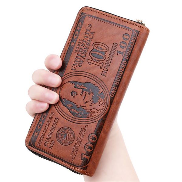 wallets men vintage long wallet pu leather dollar pattern designer men's casual holder purse male, Red;black
wallets men vintage long wallet pu leather dollar pattern designer men's casual holder purse male, Red;black