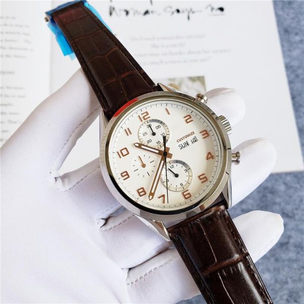 wristwatches brand multi-function double date watches stainless steel automatic mechanical satch silver black leather blue dial, Slivery;brown
wristwatches brand multi-function double date watches stainless steel automatic mechanical satch silver black leather blue dial, Slivery;brown