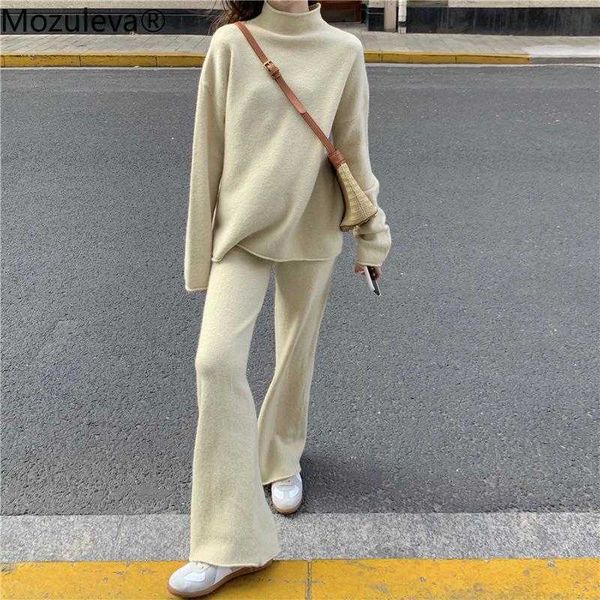 mozuleva knitted tracksuit women's suit spring winter 2 piece set women pullover turtleneck sweater two piece set korean 210706, White
mozuleva knitted tracksuit women's suit spring winter 2 piece set women pullover turtleneck sweater two piece set korean 210706, White