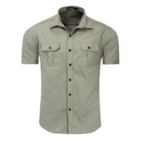 men's casual shirts 2021 summer clothing short sleeve shirt military style outdoor pure cotton speed, White;black
men's casual shirts 2021 summer clothing short sleeve shirt military style outdoor pure cotton speed, White;black