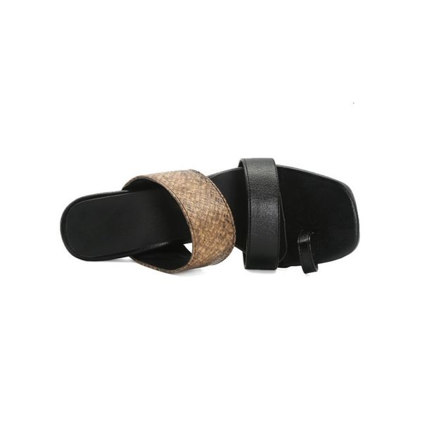 summer 2021 round heels clip toe solid female sandals oversized 45-48 retro-pair of women's shoes l4o1, Black
summer 2021 round heels clip toe solid female sandals oversized 45-48 retro-pair of women's shoes l4o1, Black