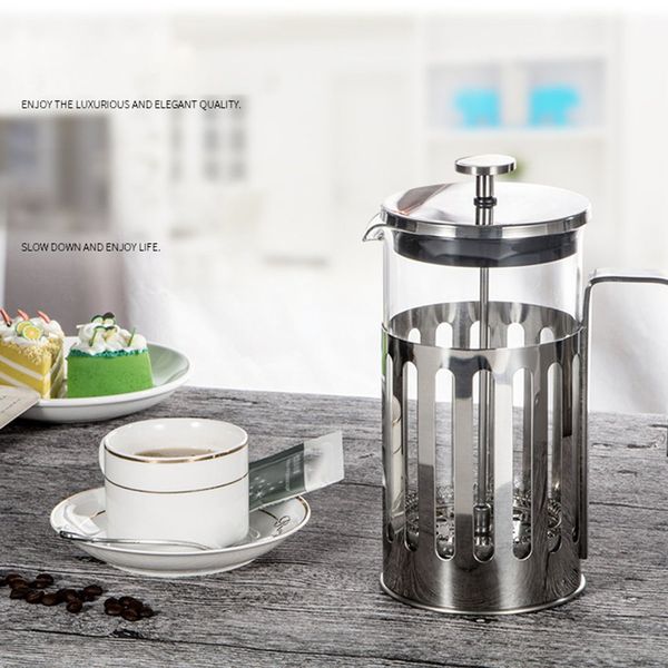 stainless steel french press coffee maker cafetiere percolator tool insulated coffee tea brewer pot with filter baskets
stainless steel french press coffee maker cafetiere percolator tool insulated coffee tea brewer pot with filter baskets
