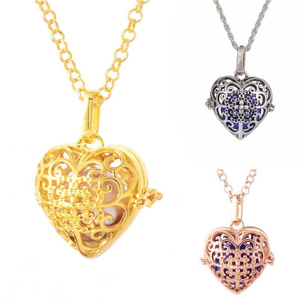 pendant necklaces fashion bell bola heart locket wholesale flowers hollow cage mexican chime for women, Silver
pendant necklaces fashion bell bola heart locket wholesale flowers hollow cage mexican chime for women, Silver