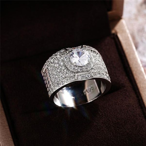 cluster rings wukalo luxury 925 sterling silver round zircon wedding for men cz stone engagement marriage wide ring jewelry, Golden;silver
cluster rings wukalo luxury 925 sterling silver round zircon wedding for men cz stone engagement marriage wide ring jewelry, Golden;silver