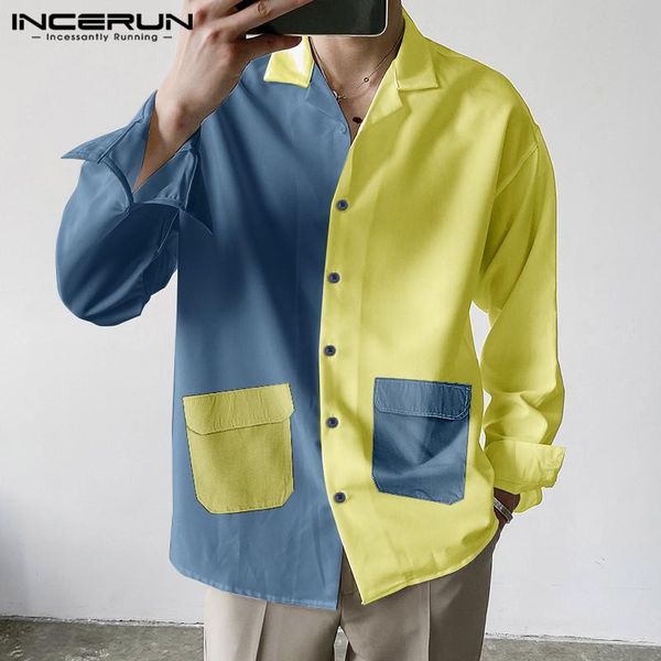 long sleeve turn down collar chemise incerun mens shirts fashion patchwork blusas korean style pockets camisa streetwear s-3xl 7, White;black
long sleeve turn down collar chemise incerun mens shirts fashion patchwork blusas korean style pockets camisa streetwear s-3xl 7, White;black
