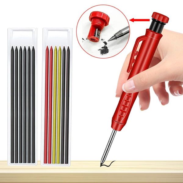 professional hand tool sets solid carpenter pencil set refillable mechanical woodworking built-in sharpener construction line drawing marker
professional hand tool sets solid carpenter pencil set refillable mechanical woodworking built-in sharpener construction line drawing marker