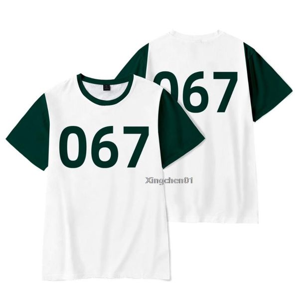 women's t-shirt squid game merch 067 summer short sleeve shirt for men and women streetwear kpop tshirt harajuku shirts, White
women's t-shirt squid game merch 067 summer short sleeve shirt for men and women streetwear kpop tshirt harajuku shirts, White