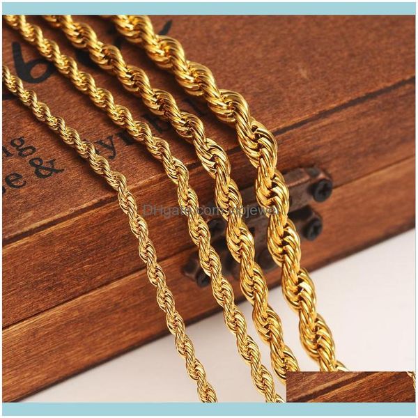 chains necklaces & pendants jewelry24k color filled for men and women necklace bracelet gold rope chain drop delivery awy7, Silver
chains necklaces & pendants jewelry24k color filled for men and women necklace bracelet gold rope chain drop delivery awy7, Silver