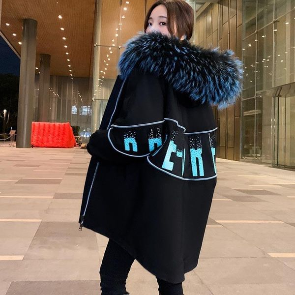 women's fur & faux the 2021 sent to overcome female removable loose coat of hair bladder long hairy waters, Black
women's fur & faux the 2021 sent to overcome female removable loose coat of hair bladder long hairy waters, Black