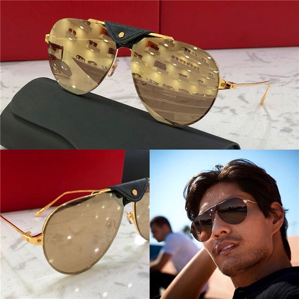 new fashion designer sunglasses 0196 retro pilot metal frame with leather retro avant-garde simple pop style wholesale eyewear, White;black
new fashion designer sunglasses 0196 retro pilot metal frame with leather retro avant-garde simple pop style wholesale eyewear, White;black