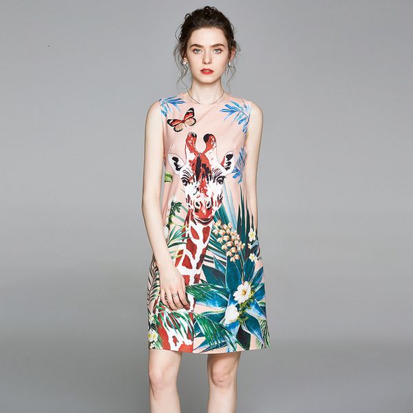 2021 merchall new spring summer runway fashion giraffe print mini women's sleeveless jungle party a line efxu, Black;gray
2021 merchall new spring summer runway fashion giraffe print mini women's sleeveless jungle party a line efxu, Black;gray